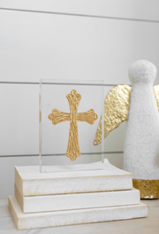 MudPie Unclassified Tall Cross Acrylic Cross Plaque