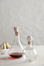 MudPie Unclassified Tall Marble Glass Decanter