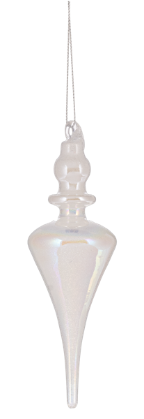 Iridescent Icicle Drop Ornaments