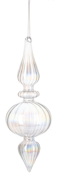 Iridescent Finial Ornaments