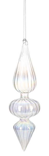 Iridescent Finial Ornaments