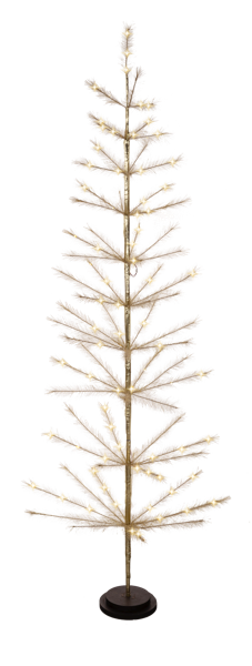 LED Light Up 6 Feet Gold Tree