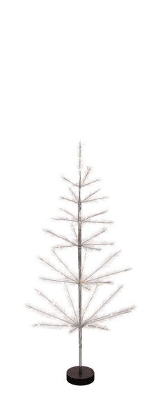 LED Light Up 4 Feet Silver Tree