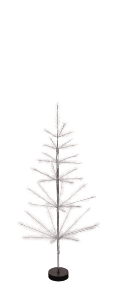 LED Light Up 4 Feet Silver Tree