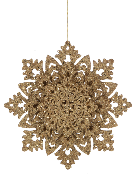 Gold Layered Snowflake Ornament