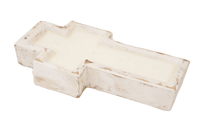 My Amigos Imports Cross Dough Bowl-Candle Ready-6x12-Small-3 Color Choices: Waxed