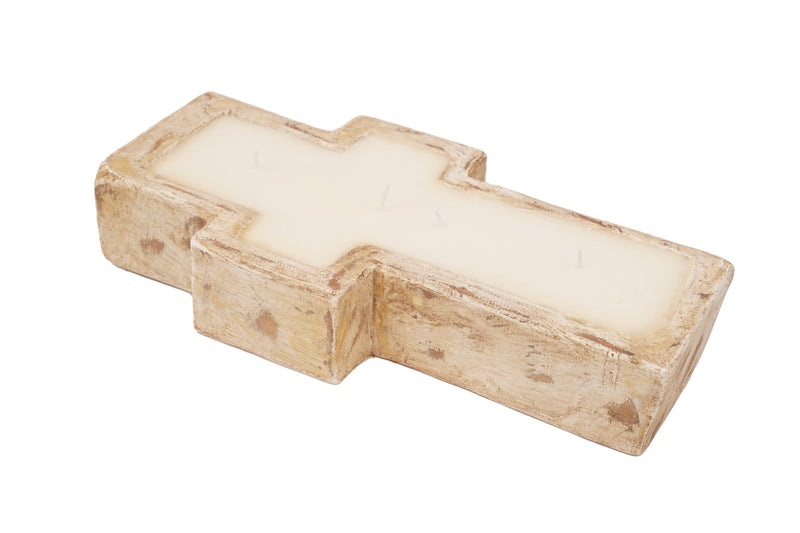 My Amigos Imports Cross Dough Bowl-Candle Ready-6x12-Small-3 Color Choices: Waxed