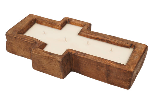 My Amigos Imports Cross Dough Bowl-Candle Ready-6x12-Small-3 Color Choices: Waxed