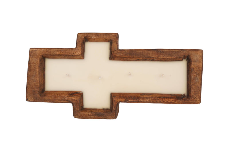 My Amigos Imports Cross Dough Bowl-Candle Ready-6x12-Small-3 Color Choices: Waxed