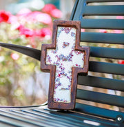 My Amigos Imports Cross Dough Bowl-Candle Ready-6x12-Small-3 Color Choices: Waxed