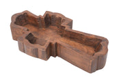 My Amigos Imports Hope Cross Dough Bowl-6x11 in-Candle Ready-Two Colors-Hope: Waxed