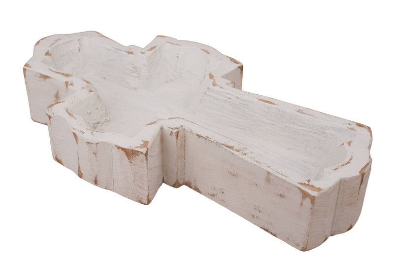 My Amigos Imports Hope Cross Dough Bowl-6x11 in-Candle Ready-Two Colors-Hope: Waxed