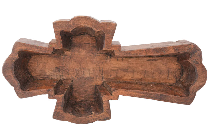 My Amigos Imports Hope Cross Dough Bowl-6x11 in-Candle Ready-Two Colors-Hope: Waxed