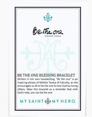 My Saint My Hero Be the One Blessing Bracelet