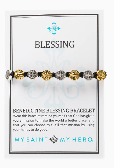 My Saint My Hero Benedictine Blessing Bracelet - Mixed Medals