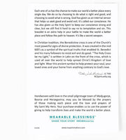 My Saint My Hero Bracelet Benedictine Blessing Bracelet - Silver Medals