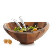 Nambe Bowls Butterfly Salad Bowl W/ Servers