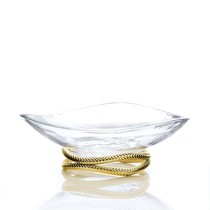 Nambe Unclassified Braid Gold Centerpiece Bowl