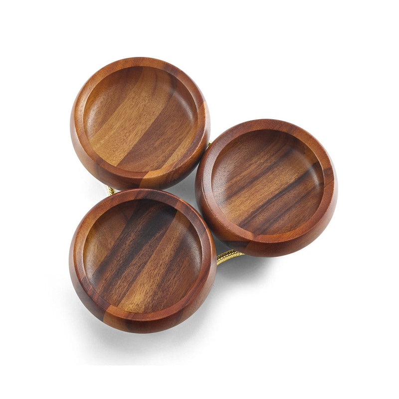 Nambe Unclassified Braid Gold Condiment Server