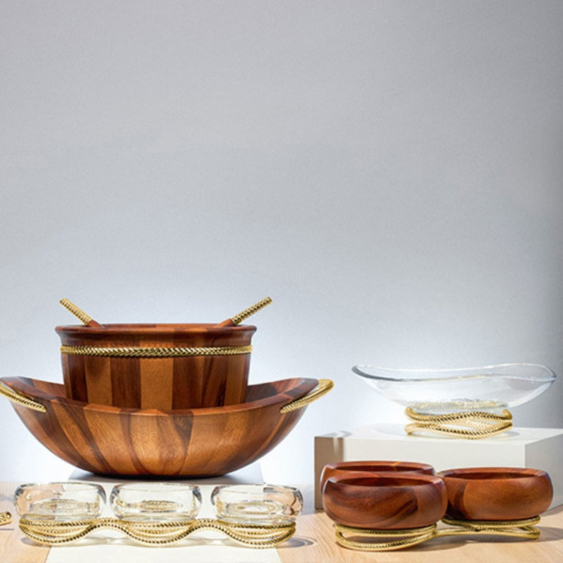 Nambe Unclassified Braid Gold Condiment Server