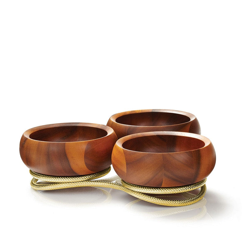 Nambe Unclassified Braid Gold Condiment Server