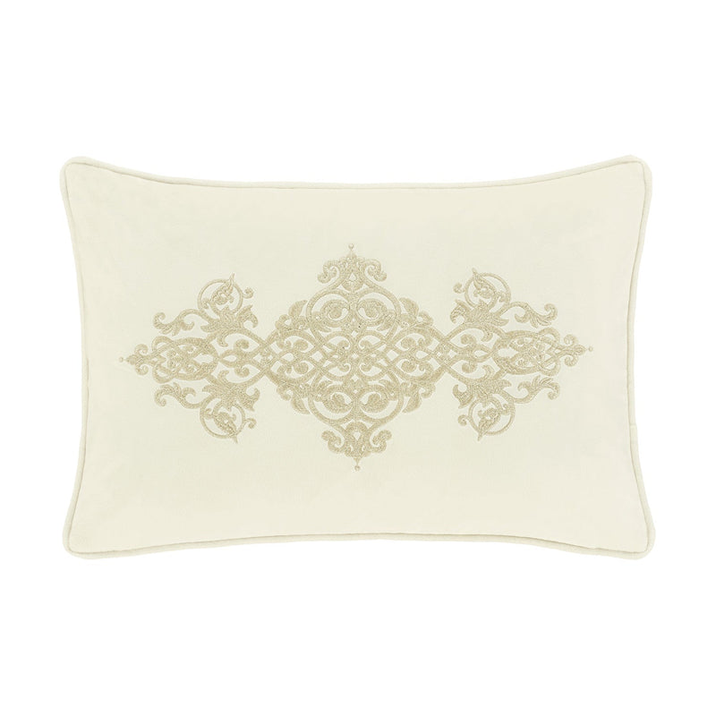 Noelle Boudoir Embellished Decorative Throw Pillow