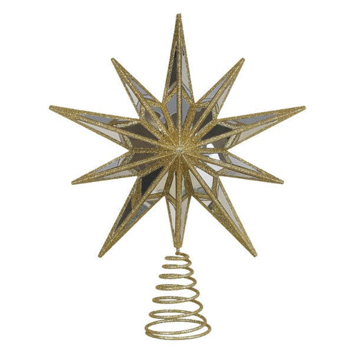 Old World Christmas 12" Gold Double-Sided Mirrored Star Tree Topper