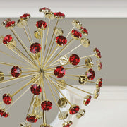 Old World Christmas 12" Red Crystal Burst Tree Topper