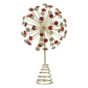 Old World Christmas 12" Red Crystal Burst Tree Topper