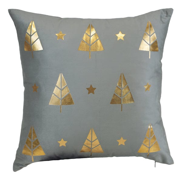 Old World Christmas 18" Gold Tree Motif Square Pillow
