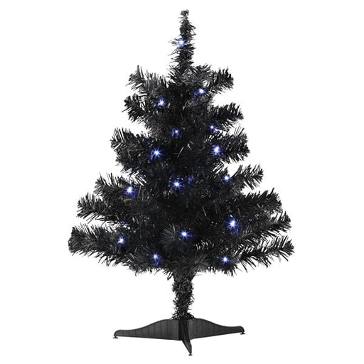 Old World Christmas 18" Mini Black Tree Pre-lit