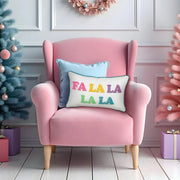 Old World Christmas 20" Fa La La La La Rectangle Pillow