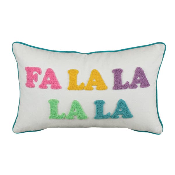 Old World Christmas 20" Fa La La La La Rectangle Pillow