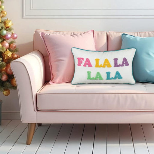 Old World Christmas 20" Fa La La La La Rectangle Pillow
