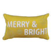 Old World Christmas 20" Merry & Bright Rectangle Pillow