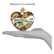 Old World Christmas 2025 First Christmas Heart Ornament