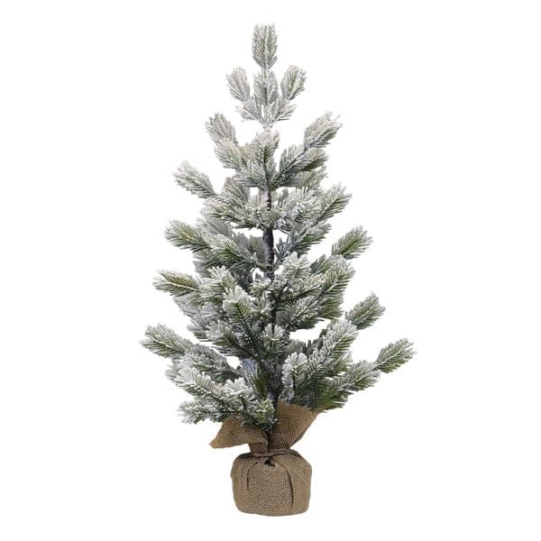 Old World Christmas 23" Frosted Balsam Tree with Burlap Base