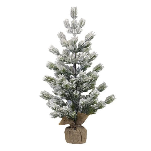 Old World Christmas 23" Frosted Balsam Tree with Burlap Base