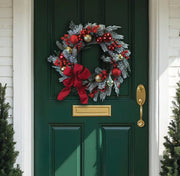 Old World Christmas 24" Holiday Splendor Red And Gold Aspen Wreath