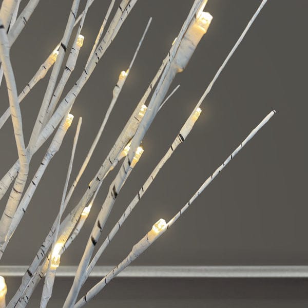 Old World Christmas 3' Lit Winter White Birch Tree