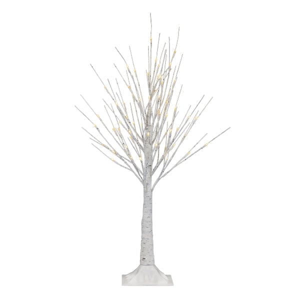 Old World Christmas 3' Lit Winter White Birch Tree