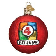 Old World Christmas 4 Square Ball Ornament