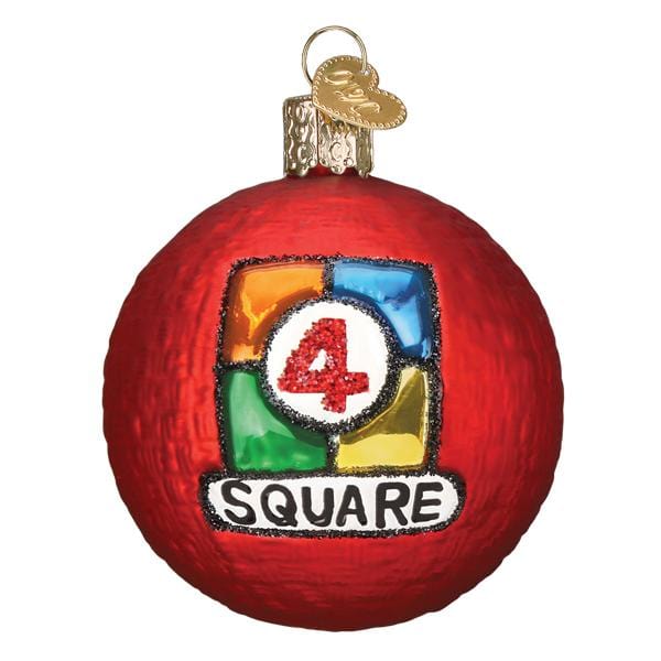 Old World Christmas 4 Square Ball Ornament