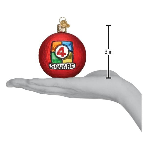 Old World Christmas 4 Square Ball Ornament