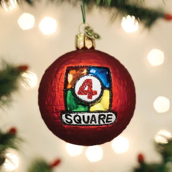 Old World Christmas 4 Square Ball Ornament
