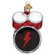 Old World Christmas AC/DC Drum Set Ornament