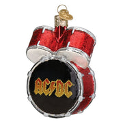 Old World Christmas AC/DC Drum Set Ornament