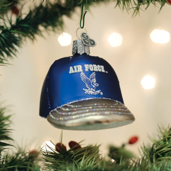 Old World Christmas Air Force Baseball Cap Ornament