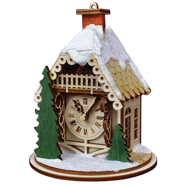 Old World Christmas Alpine Time Clock Shoppe Ornament
