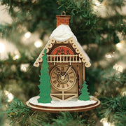 Old World Christmas Alpine Time Clock Shoppe Ornament